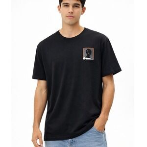 Tesla Optimus Bot Graphic T-Shirt Mens 2XL Black Short Sleeve Crewneck